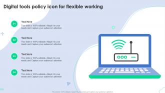 Digital Tools Policy Icon For Flexible Working