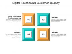 Digital touchpoints customer journey ppt powerpoint presentation outline background cpb