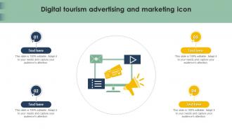 Digital Tourism Advertising And Marketing Icon
