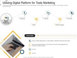 Digital trade advertisement utilizing digital platform for trade marketing ppt gallery