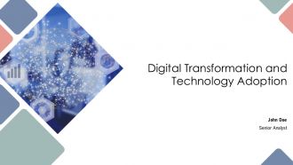 Digital Transformation And Technology Adoption PPT Structure AT
