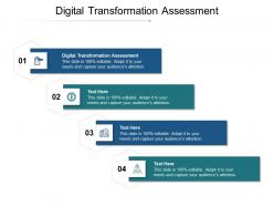 Digital transformation assessment ppt powerpoint presentation inspiration skills cpb