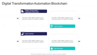 Digital Transformation Automation Blockchain In Powerpoint And Google Slides Cpb