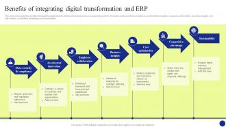 Digital Transformation Benefits Of Integrating Digital Transformation And Erp DT SS