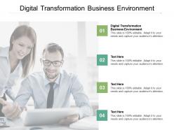Digital transformation business environment ppt powerpoint presentation background cpb