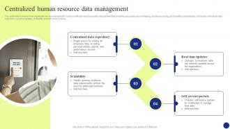 Digital Transformation Centralized Human Resource Data Management DT SS
