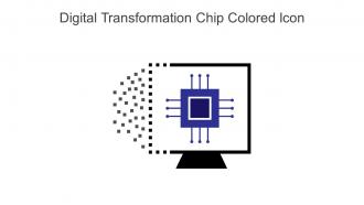 Digital Transformation Chip Colored Icon In Powerpoint Pptx Png And Editable Eps Format