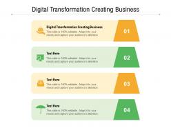 Digital transformation creating business ppt powerpoint presentation slides inspiration cpb