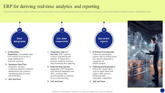 Digital Transformation Erp For Deriving Realtime Analytics And Reporting DT SS