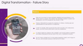 Digital Transformation Failure Of Nokia Training Ppt