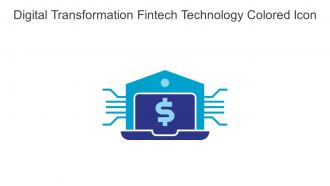 Digital Transformation Fintech Technology Colored Icon In Powerpoint Pptx Png And Editable Eps Format