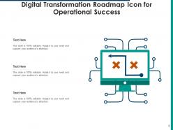 Digital Transformation Icon Arrows Circular Gear Analytics Organizational Performance