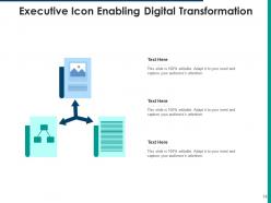 Digital Transformation Icon Arrows Circular Gear Analytics Organizational Performance