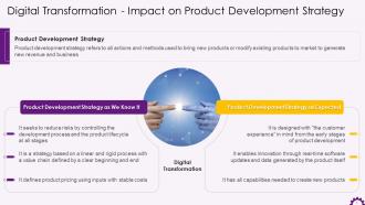 Digital Transformation Impact On Product Development Strategy Training Ppt