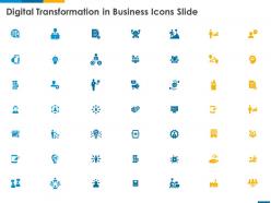 Digital transformation in business icons slide ppt powerpoint presentation ideas slides