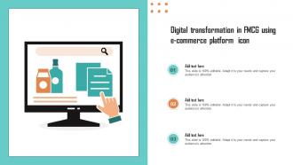 Digital Transformation In FMCG Using E Commerce Platform Icon