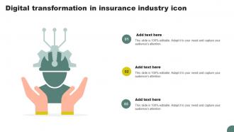 Digital Transformation In Insurance Industry Icon