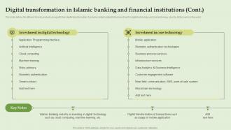 Digital Transformation In Islamic Banking And Financial Everything About Islamic Banking Fin SS V Downloadable Colorful