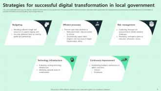 Digital Transformation In Local Government Powerpoint PPT Template Bundles Visual Best