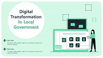 Digital Transformation In Local Government Ppt Powerpoint Presentation File Example