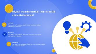 Digital Transformation In Media And Entertainment Powerpoint Ppt Template Bundles Captivating Editable