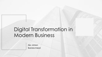 Digital Transformation In Modern Business PPT Mockup AT