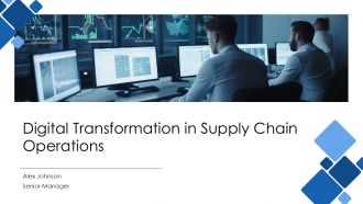 Digital Transformation In Supply Chain Operations PPT Demonstration AT