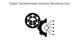 Digital Transformation Industry Monotone Icon In Powerpoint Pptx Png And Editable Eps Format