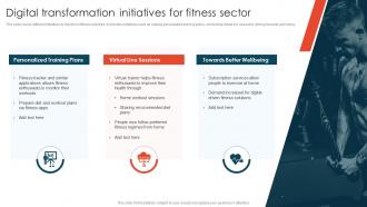 Digital Transformation Initiatives For Fitness Sector