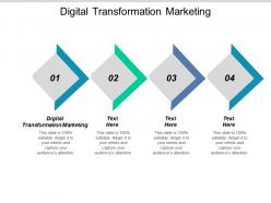 Digital transformation marketing ppt powerpoint presentation summary brochure cpb