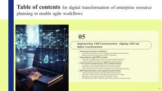 Digital Transformation of Enterprise Resource Planning to Enable Agile Workflows DT CD Analytical Pre-designed