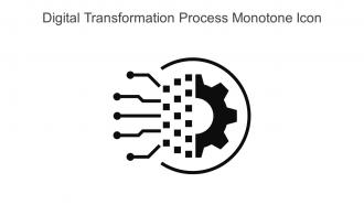 Digital Transformation Process Monotone Icon In Powerpoint Pptx Png And Editable Eps Format