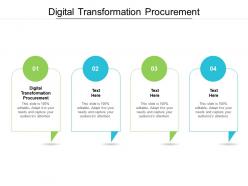 Digital transformation procurement ppt powerpoint presentation portfolio styles cpb