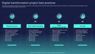 Digital Transformation Project Best Practices