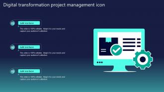 Digital Transformation Project Management Icon