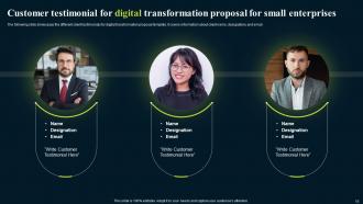 Digital Transformation Proposal for Small Enterprises powerpoint presentation slides Professionally Multipurpose