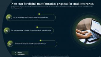 Digital Transformation Proposal for Small Enterprises powerpoint presentation slides Graphical Multipurpose