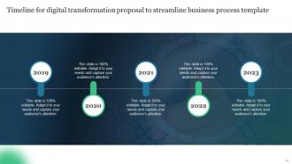 Digital Transformation Proposal To Streamline Business Process Powerpoint Presentation Slides Professional Engaging