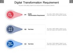 Digital transformation requirement ppt powerpoint presentation model visuals cpb