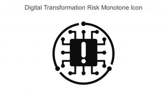Digital Transformation Risk Monotone Icon In Powerpoint Pptx Png And Editable Eps Format