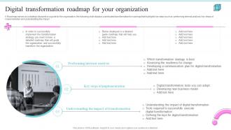 Digital Transformation Roadmap For Organization Change Management Best Practices For Optimizing Operations