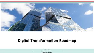 Digital Transformation Roadmap PPT Template AT
