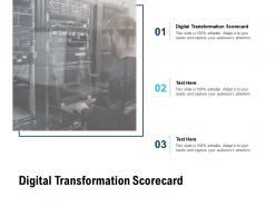 Digital transformation scorecard ppt powerpoint presentation pictures format cpb