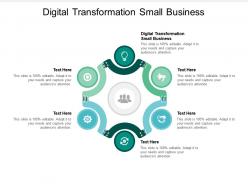 Digital transformation small business ppt powerpoint presentation summary aids cpb