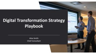 Digital Transformation Strategy Playbook PPT Slides AT