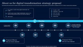 Digital Transformation Strategy Proposal Powerpoint Presentation Slides Downloadable Slides