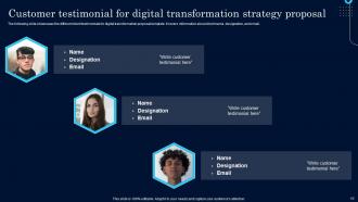 Digital Transformation Strategy Proposal Powerpoint Presentation Slides Professional Slides
