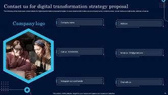 Digital Transformation Strategy Proposal Powerpoint Presentation Slides Interactive Slides