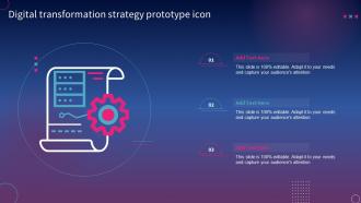 Digital Transformation Strategy Prototype Icon