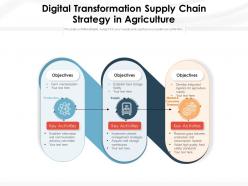 Digital transformation supply chain strategy in agriculture
